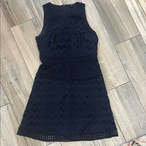 Elegant Navy Sleeveless Dress